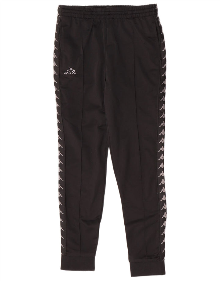 Kappa Hombre Pantalones De Chándal Gráfico Joggers Medium Negro Poliéster