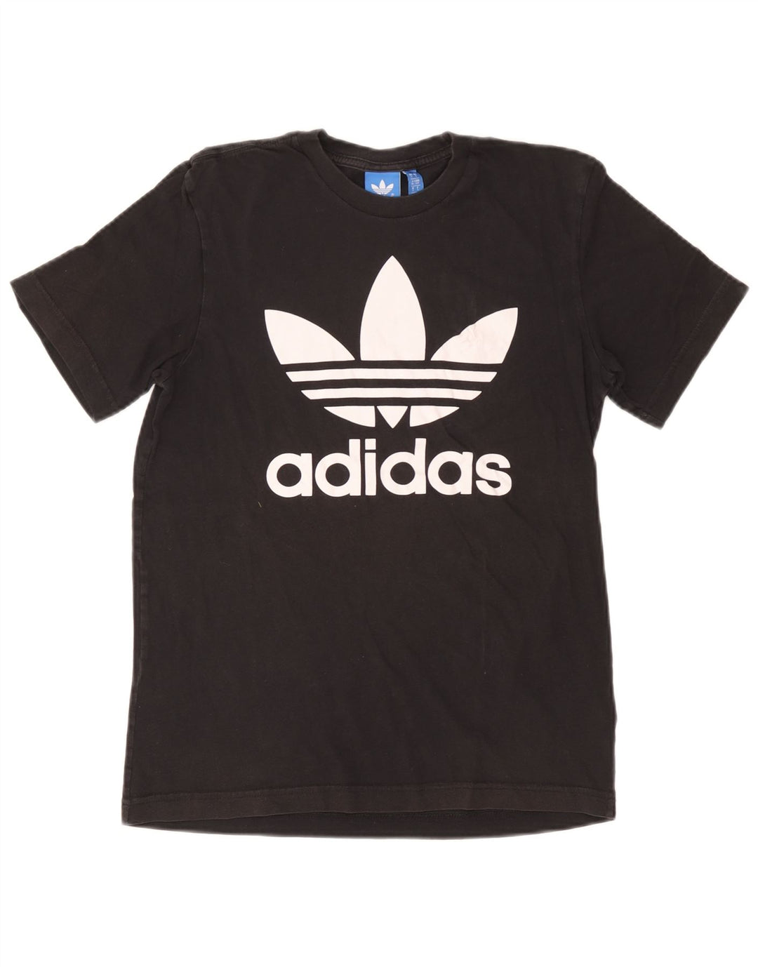 Adidas - Camiseta gráfica para hombre, talla pequeña, algodón negro