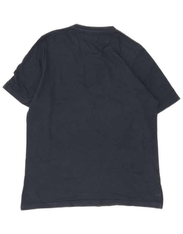 Kappa - Camiseta gráfica para hombre, talla grande, algodón azul marino