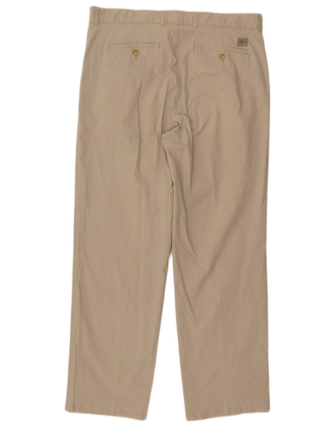 LACOSTE Pantalón chino recto para hombre Talla 48 XL W38 L31 Algodón beige