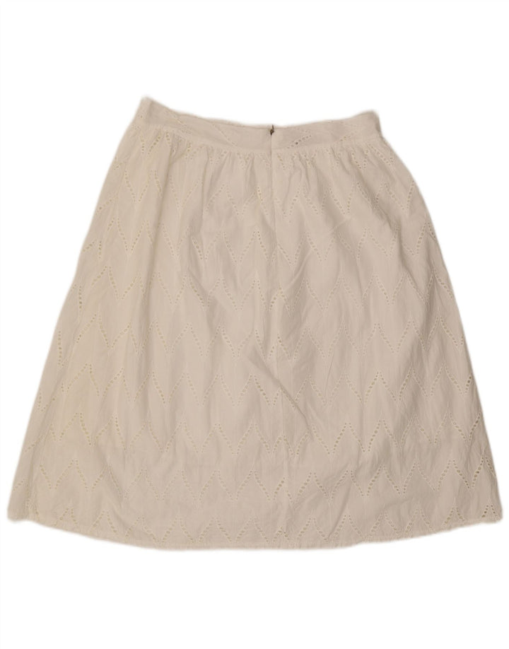 ALTAMIRA Falda Milano A-Line para Mujer W30 Mediana Blanca Geométrica