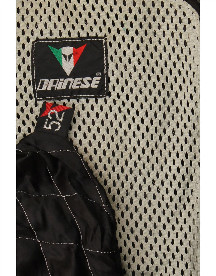 Dainese Chaqueta motera de cuero para hombre IT 52 Large Black