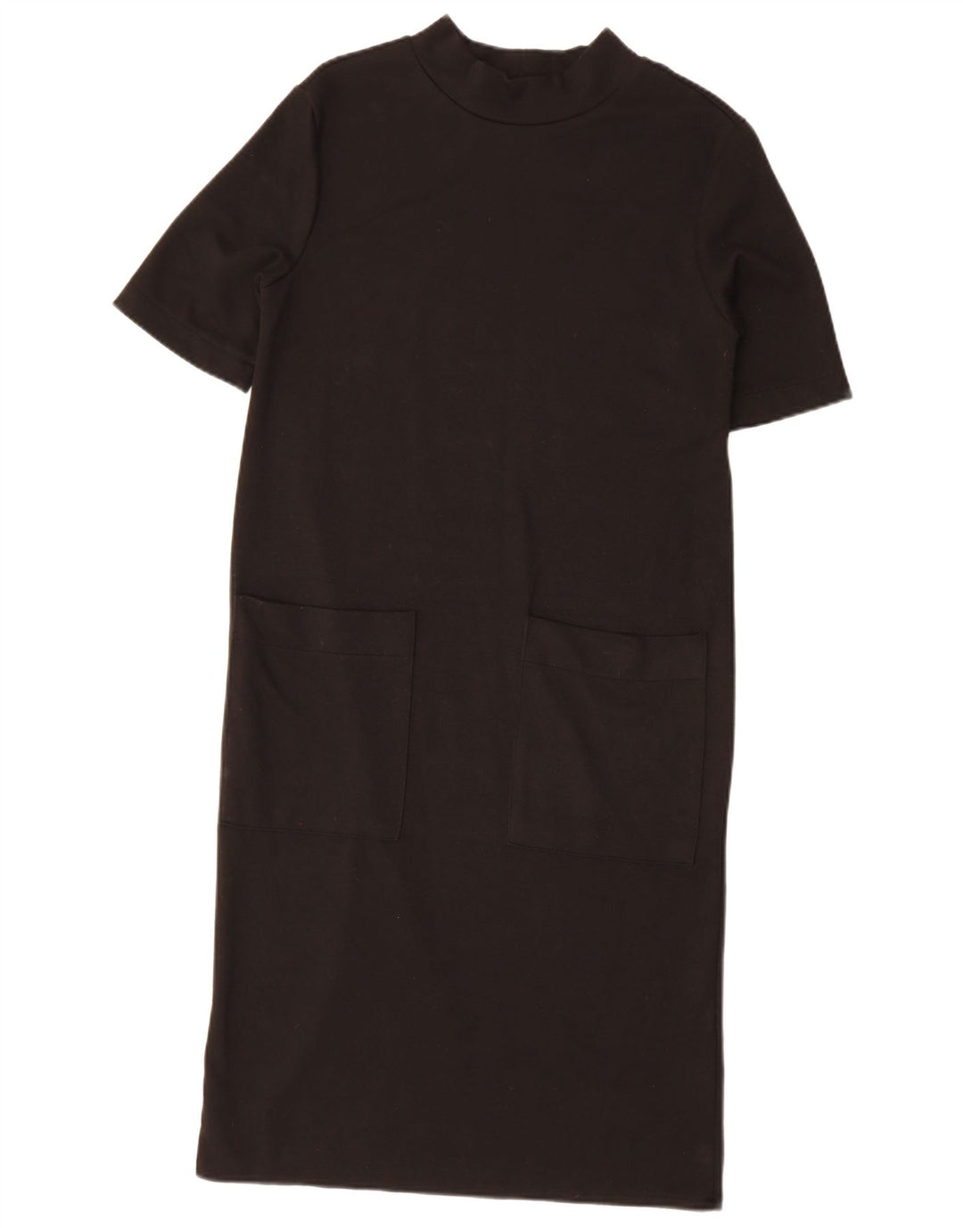 Zara Mujer Vestido Recto UK 10 Small Negro