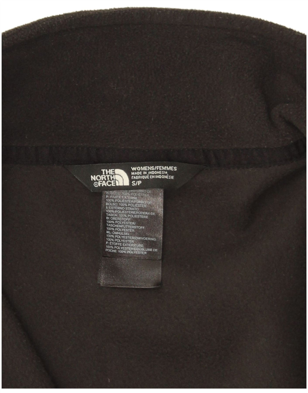 THE NORTH FACE Chaqueta polar para mujer UK 10 Small Poliéster negro