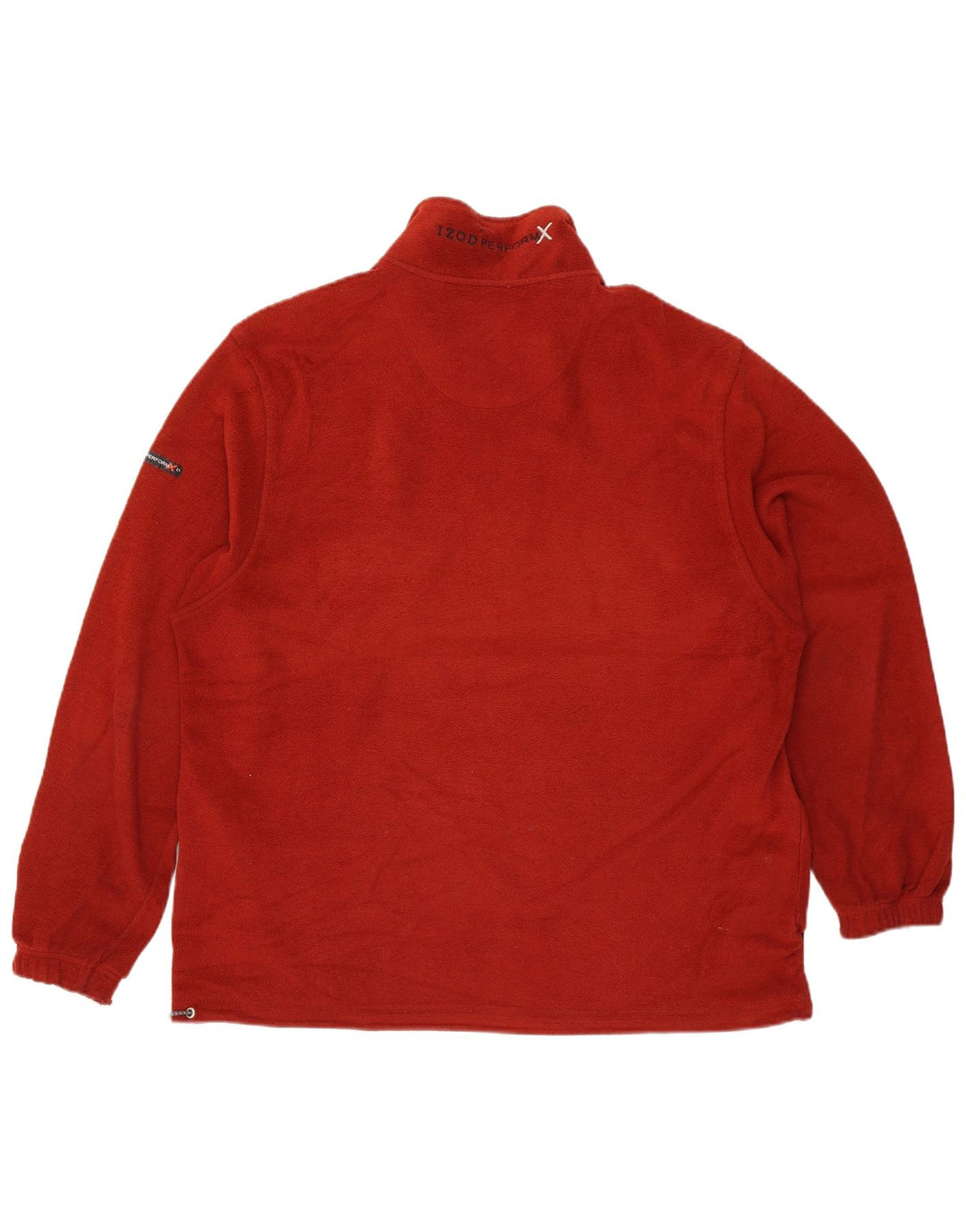 Izod Jersey Polar Hombre con Cremallera y Cuello XL Poliéster Rojo