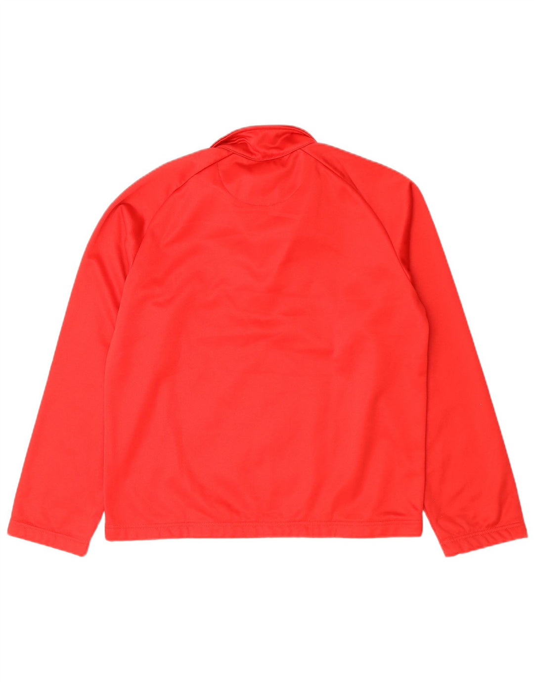 KAPPA Hombres Zip Neck Top Manga Larga Poliéster Rojo Medio