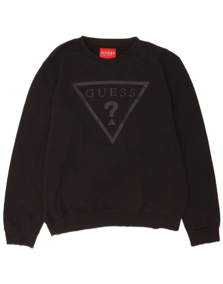 Guess Sudadera Gráfica Jumper XL Algodón Negro Hombre