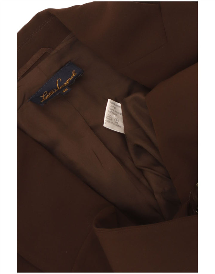 LUISA SPAGNOLI Chaqueta Blazer Mujer IT 48 XL Poliéster Marrón