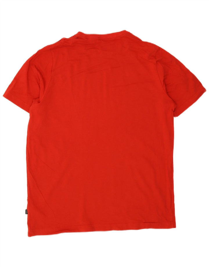 Puma - Camiseta gráfica para hombre, talla grande, algodón rojo