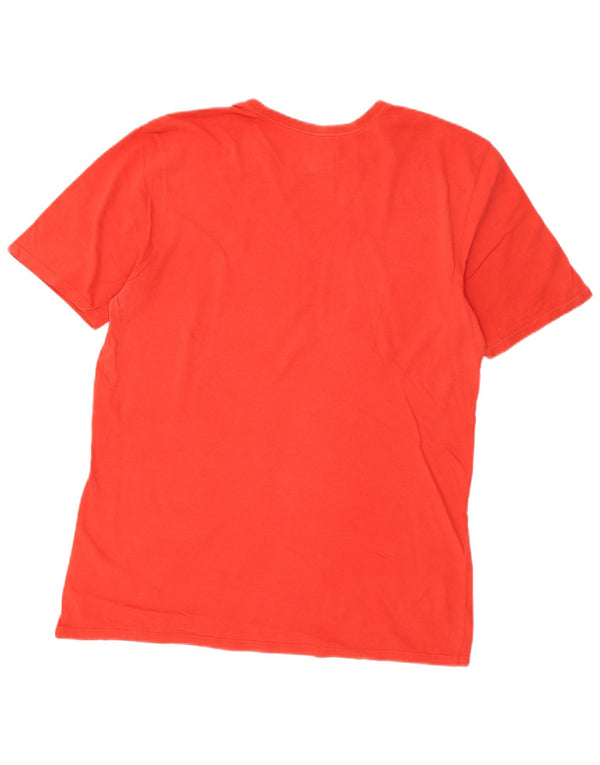 Nike Camiseta gráfica de corte atlético para hombre, talla grande, algodón rojo