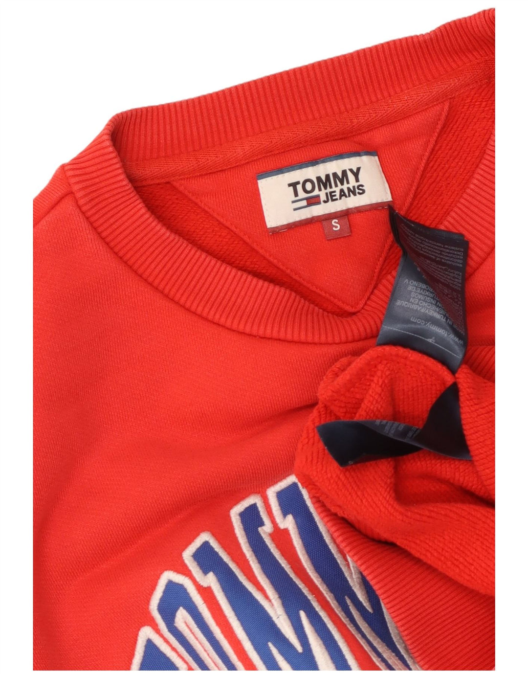 TOMMY HILFIGER Sudadera gráfica para hombre Jumper Small Rojo Algodón