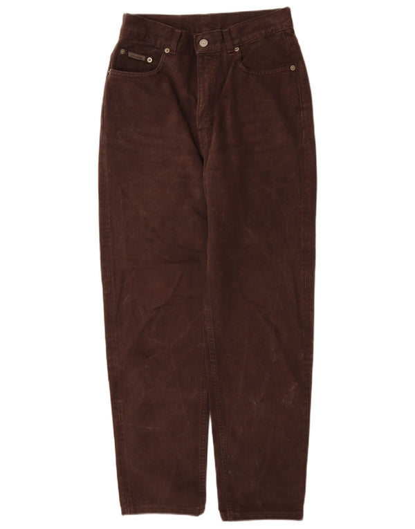 Vaqueros Calvin Klein De Cintura Alta Y Ajuste Holgado Para Mujer W28 L28 Algodón Marrón