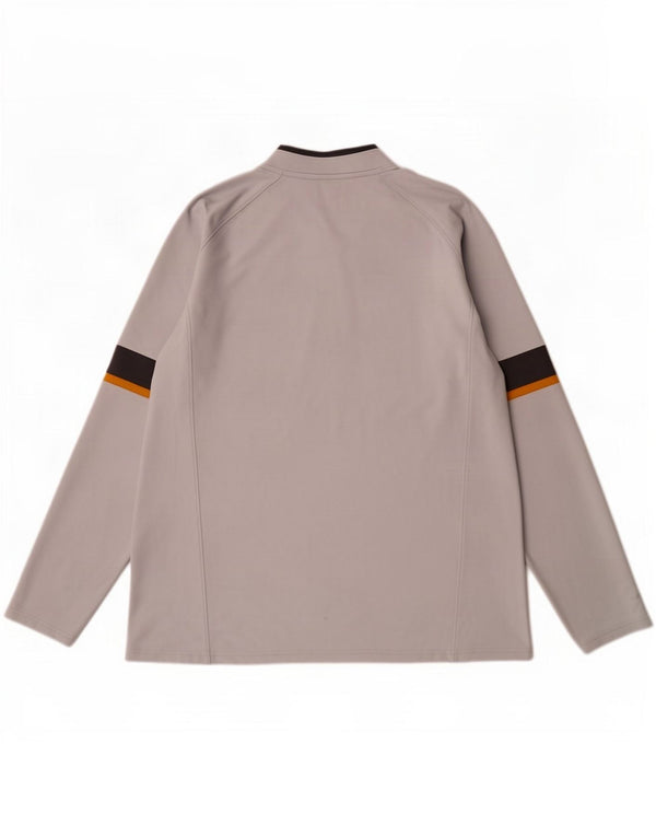 Under Armour Hombre Cold Gear Jersey Chándal Top XL Gris Colorblock