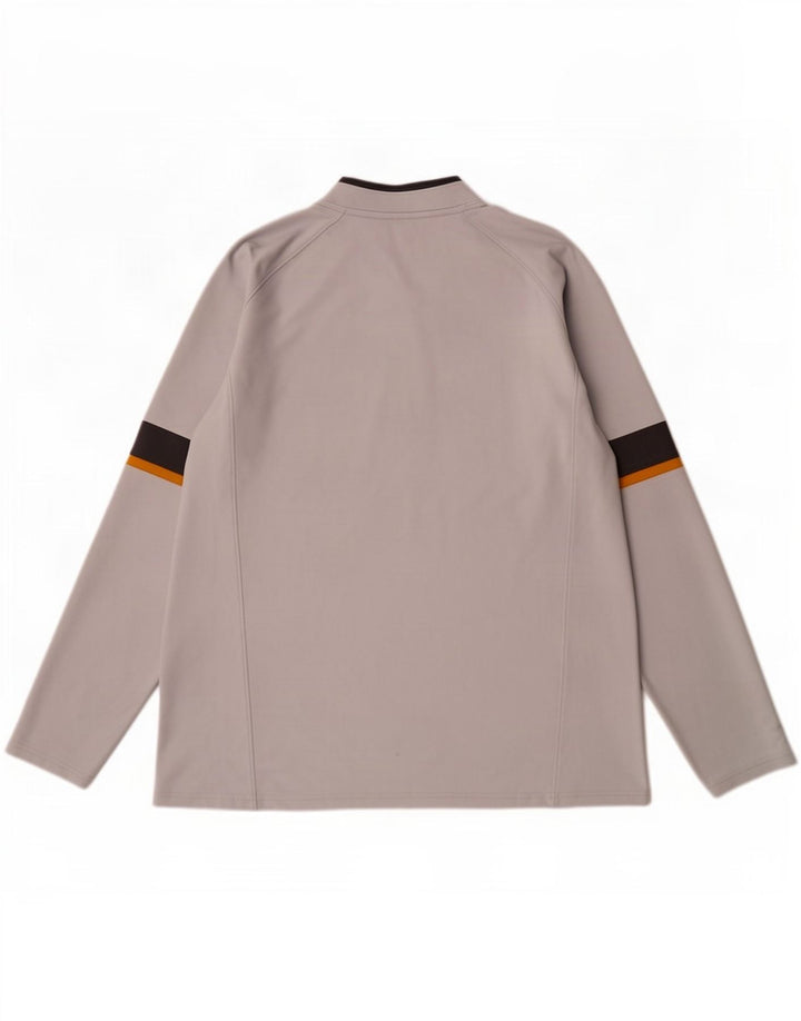 Under Armour Hombre Cold Gear Jersey Chándal Top XL Gris Colorblock