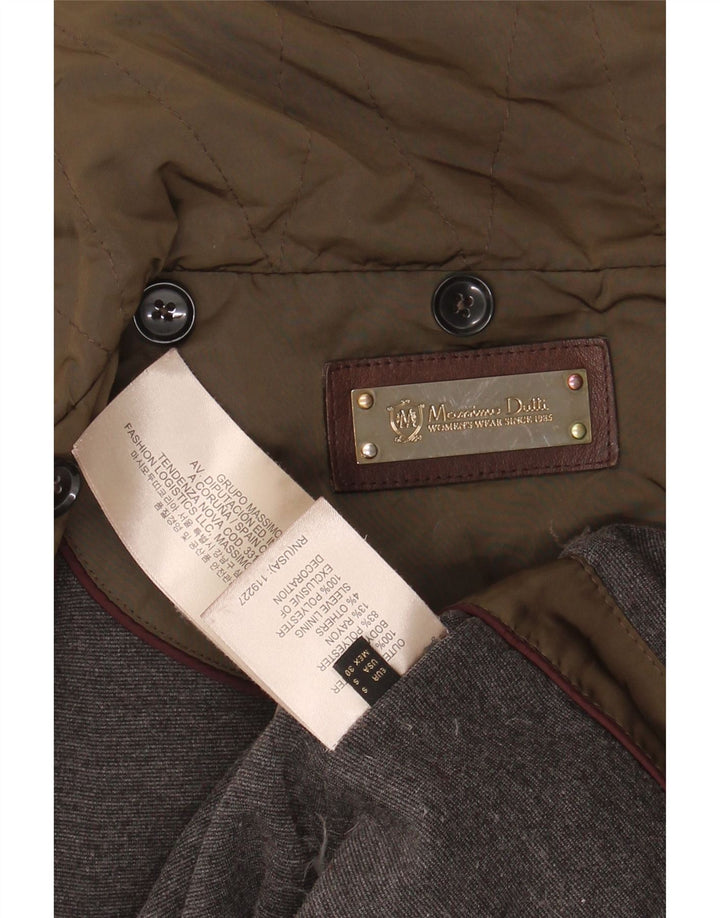 MASSIMO DUTTI Womens Padded Jacket UK 10 Small Brown Polyester Vintage Massimo Dutti and Second-Hand Massimo Dutti from Messina Hembry 