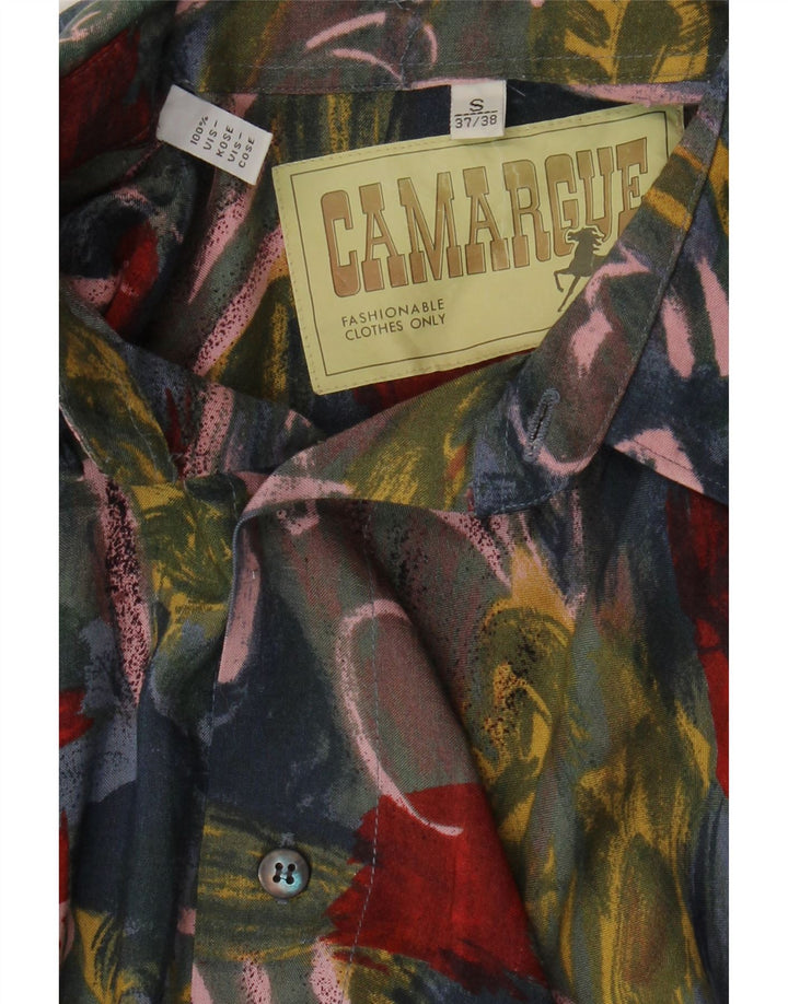 Camargue Camisa Hombre Estampado Abstracto Talla 37/38 Small Viscosa Multicolor