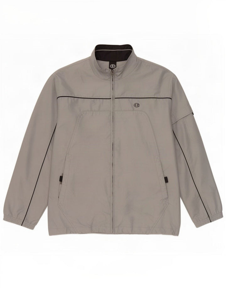 Champion Chaqueta De Chándal Para Hombre Poliéster Gris Medio