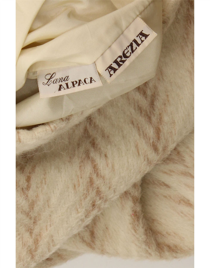 Arezia Trenca extragrande para mujer UK 20 2XL Lana en espiga beige