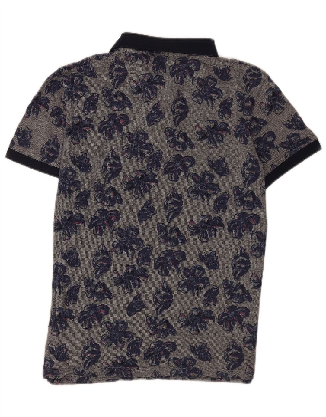 Ted Baker - Polo para hombre, talla 4, algodón floral gris grande