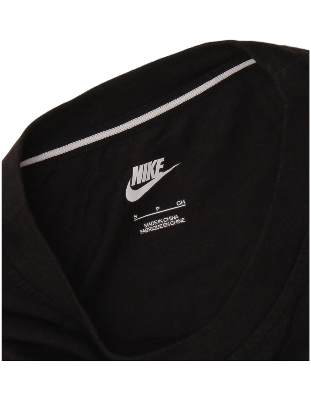 NIKE Camiseta gráfica para hombre, talla pequeña, negra