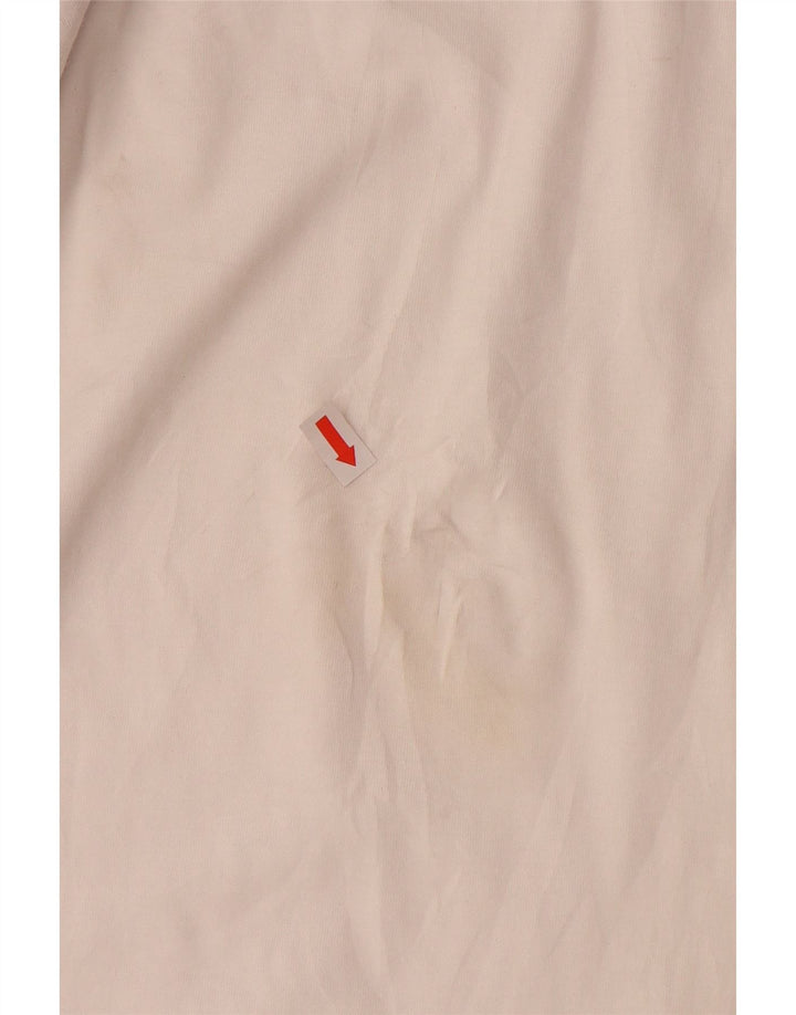 ADIDAS Camiseta larga con gráfico para mujer UK 22 XL Algodón blanco