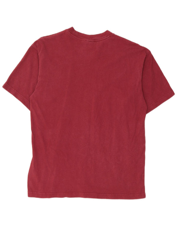 Adidas Hombre Camiseta Top Small Borgoña Algodón