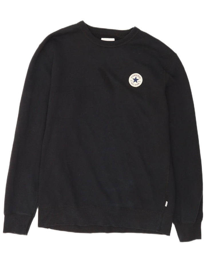 Converse Hombre Chuck Taylor Sudadera Jumper Grande Azul Marino Algodón