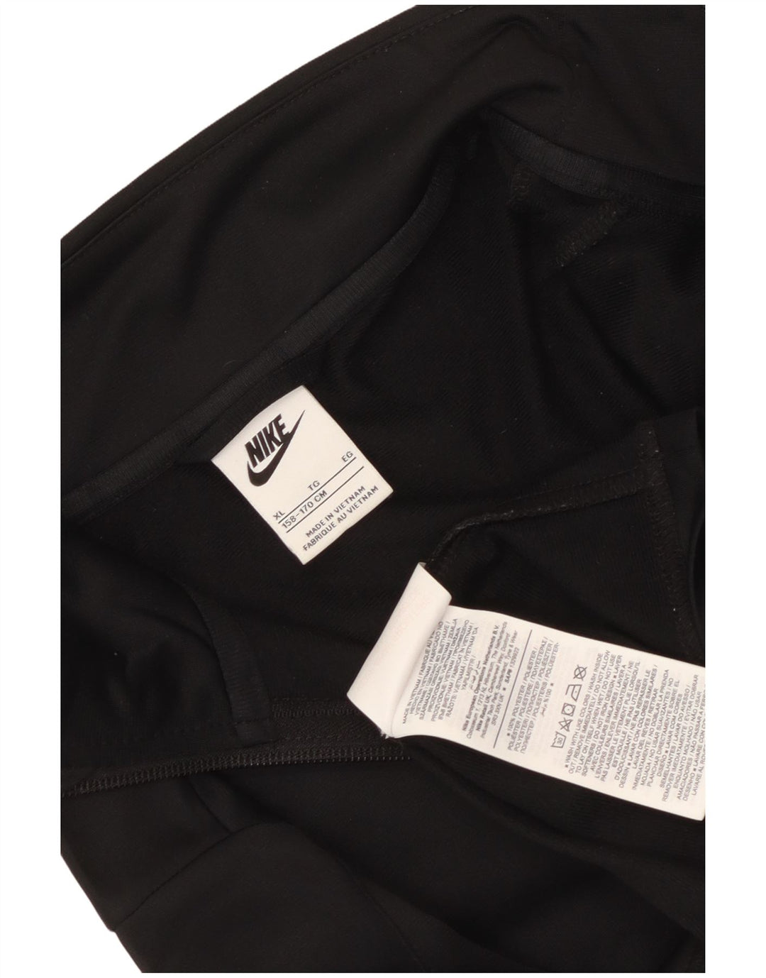 Nike Boys Graphic Chándal Top Chaqueta 13-14 años XL Negro Poliéster