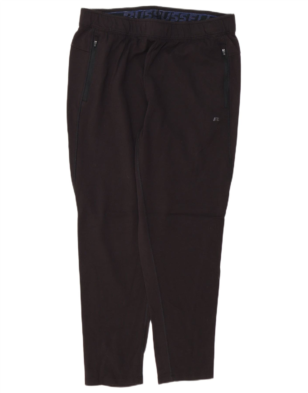 RUSSELL ATHLETIC Pantalones de chándal para hombre, talla grande, rayón negro