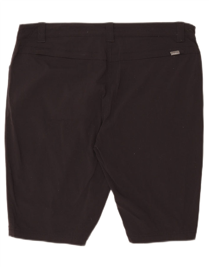 Eddie Bauer Pantalones cortos casuales para mujer US 14 XL W36 Negro