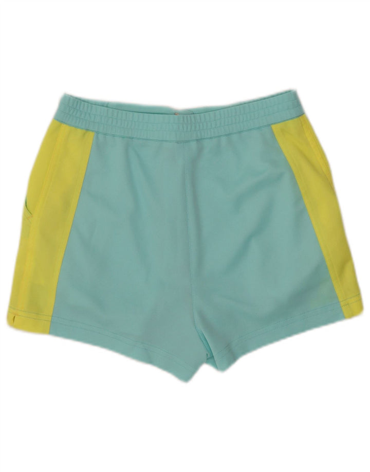 ELLESSE Pantalones cortos casuales para mujer IT 44 Medium W32 Poliéster color block azul