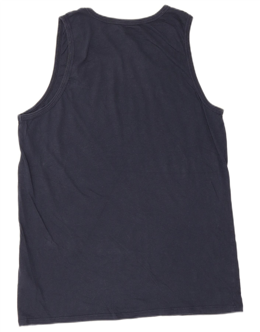 Nike Camiseta sin mangas de corte atlético para hombre Algodón azul marino mediano
