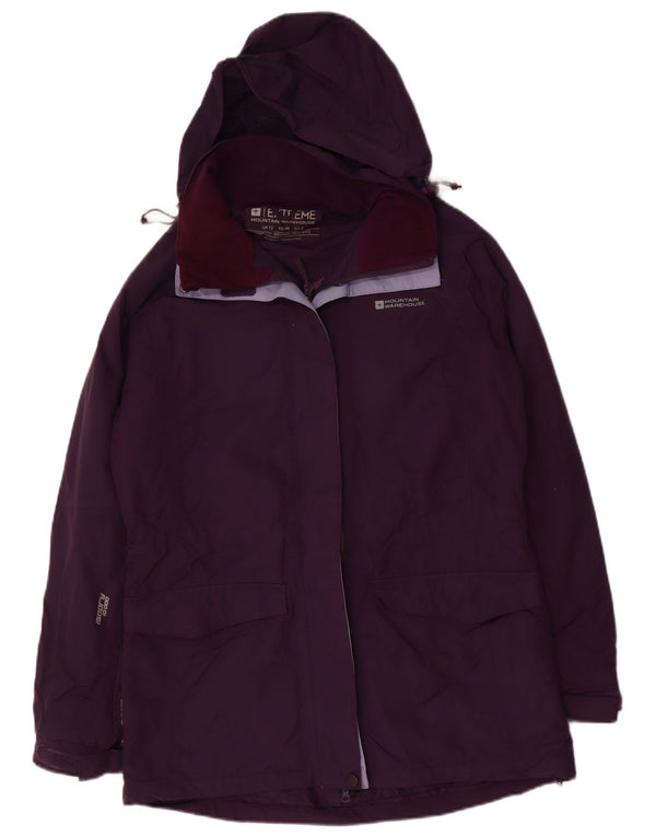 Chaqueta impermeable con capucha para mujer Mountain Warehouse UK 42 Medium Nylon morado