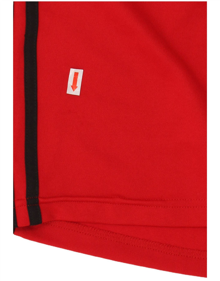 Adidas Hombre Graphic Top Manga Larga Poliéster Rojo Medio