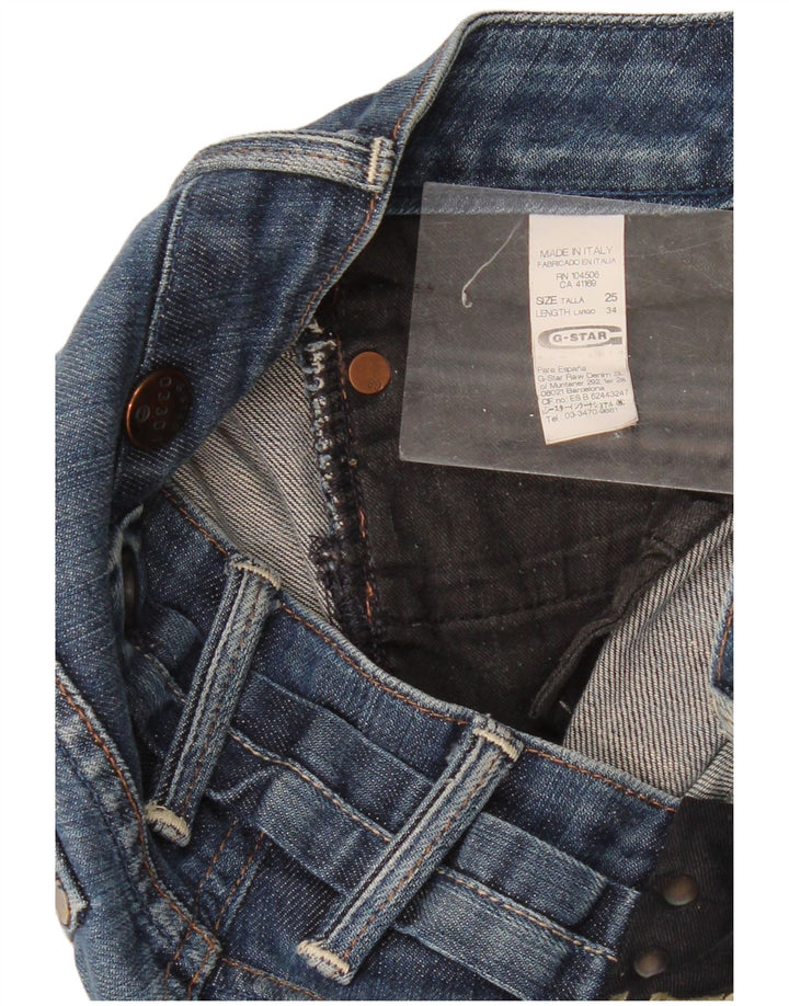 Vaqueros pitillo de talle bajo para mujer G-Star W25 L34 Algodón azul