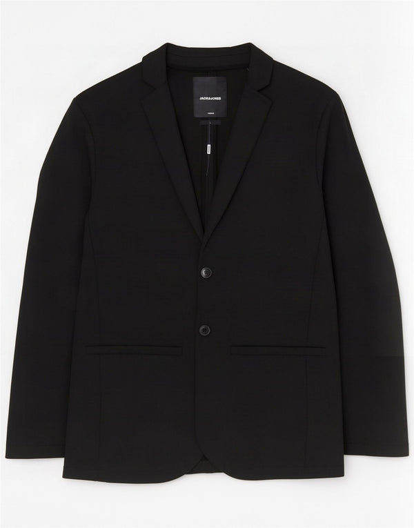 Jack & Jones Chaqueta tipo blazer de 2 botones para hombre UK 36 Small Poliéster negro