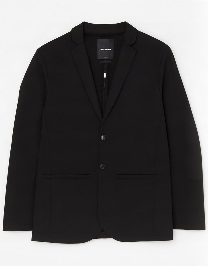 Jack & Jones Chaqueta tipo blazer de 2 botones para hombre UK 36 Small Poliéster negro