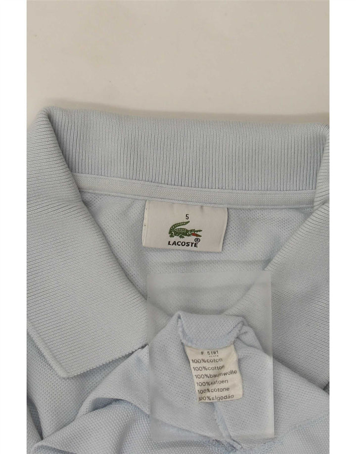 Polo Lacoste para hombre talla 5 grande algodón azul