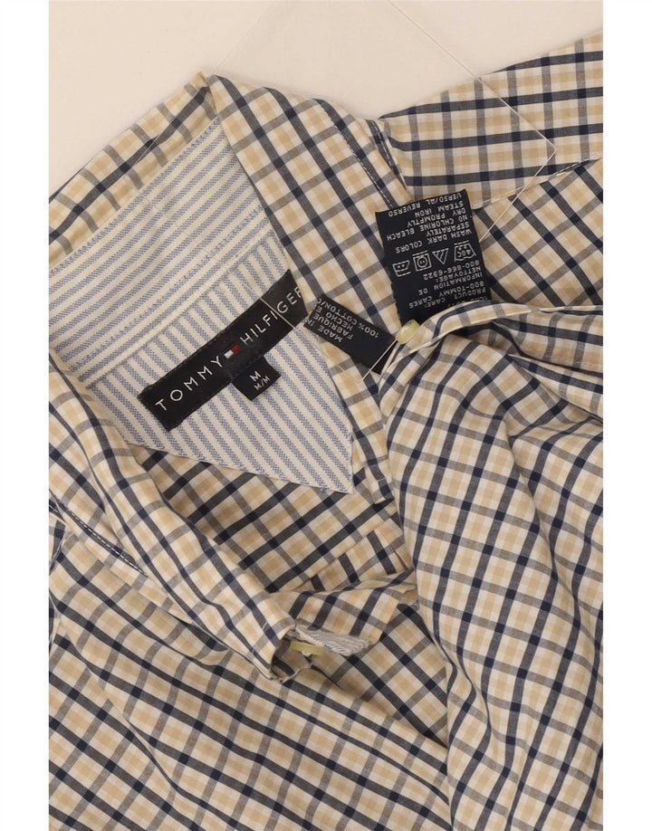 Camisa Tommy Hilfiger Hombre Algodón Vichy Beige Medio