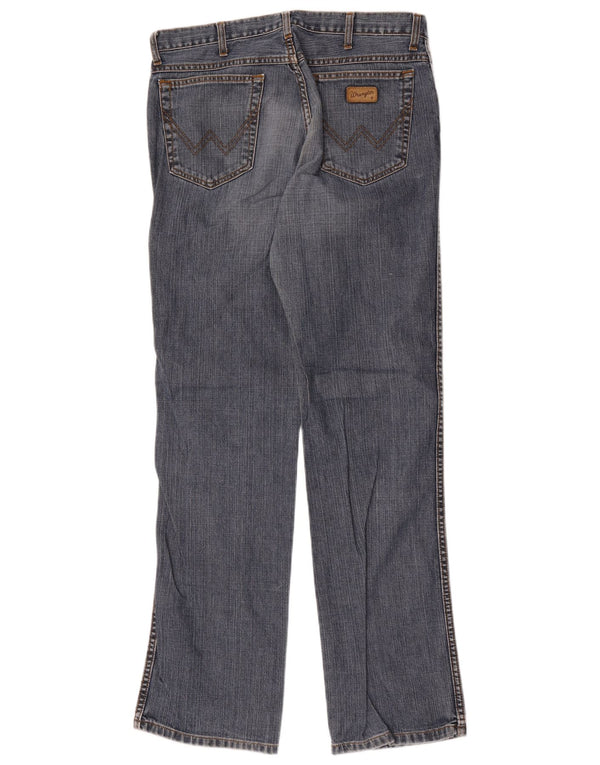 Wrangler Vaqueros Rectos Alaska Para Hombre W34 L34 Algodón Azul