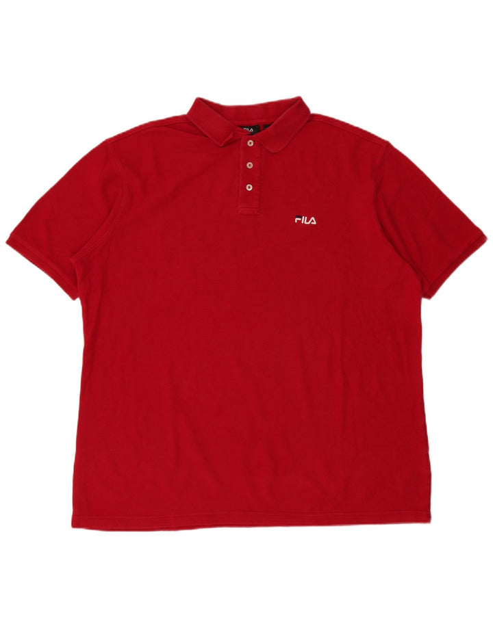 FILA Polo Hombre 2XL Algodón Rojo