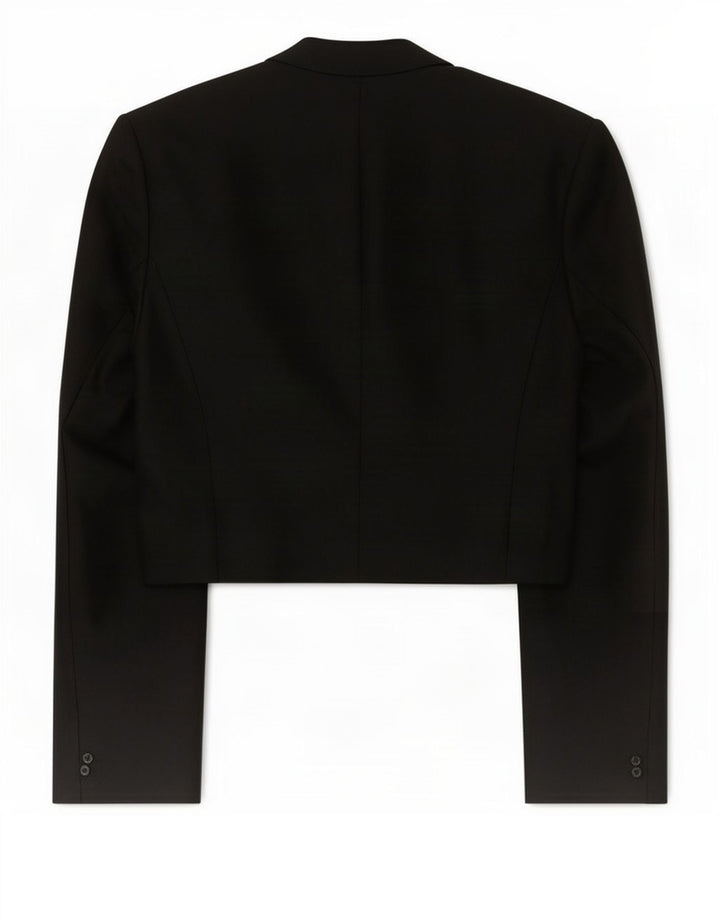 Fenn Wright Manson Chaqueta Bolero Abierta para Mujer UK 10 Small Black Cotton