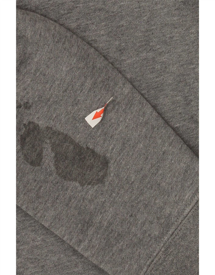 Nike Sudadera con gráfico y diseño tipo jersey de algodón en bloques de color gris grande para hombre