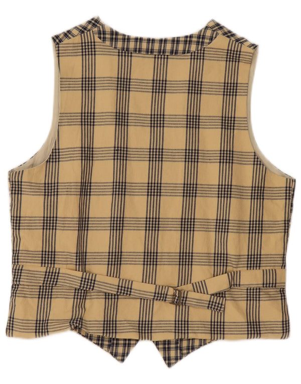 Chaleco Mujer Ingro Rose IT 44 Algodón Cuadros Beige Medio