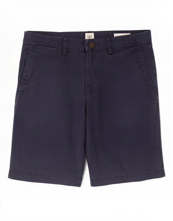 Gap Pantalones cortos chinos caquis para hombre mediano W30 algodón azul marino