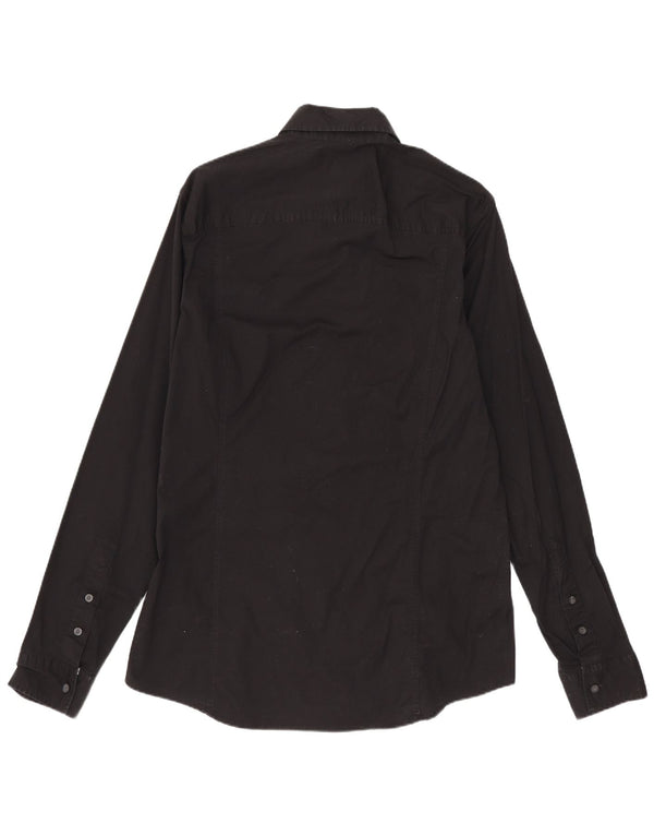 Camisa Calvin Klein Jeans Hombre Algodón Medio Negro