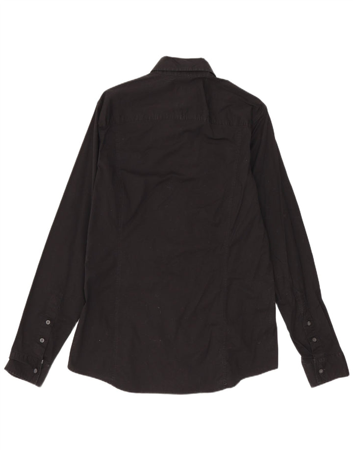 Camisa Calvin Klein Jeans Hombre Algodón Medio Negro