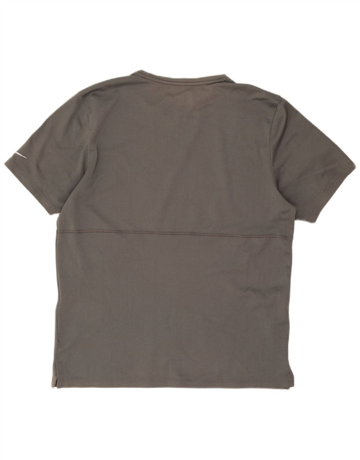 Camiseta Nike Dri Fit Graphic para hombre Top poliéster gris medio