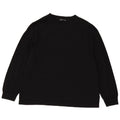 Zara Mujer Top Manga Larga UK 46 Grande Algodón Negro