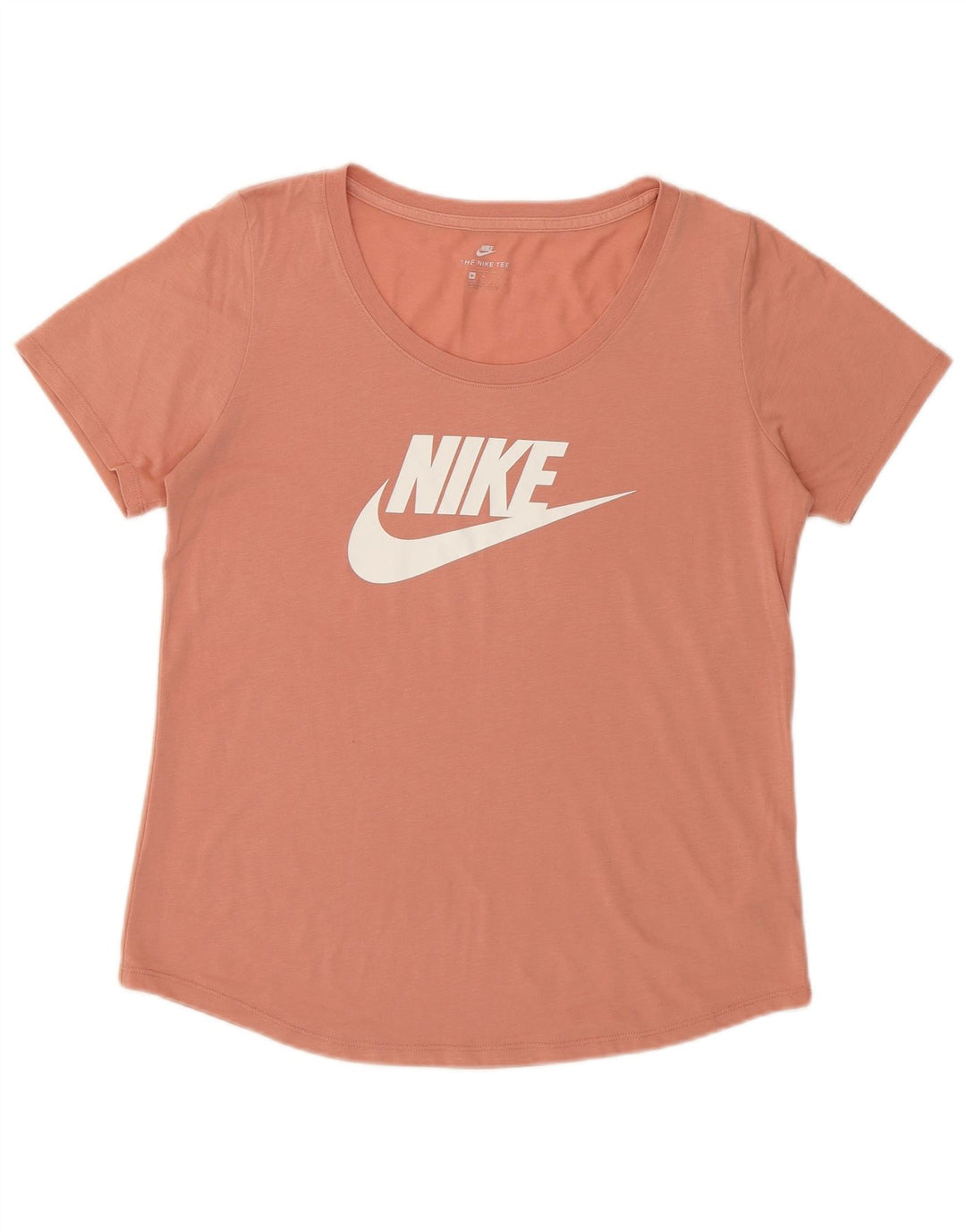 NIKE Womens Graphic T-Shirt Top UK 12 Medium Pink Cotton Vintage Nike and Second-Hand Nike from Messina Hembry 
